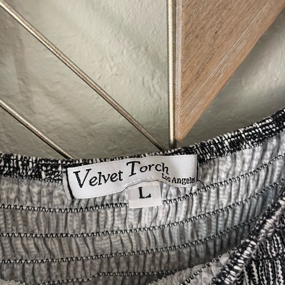 Velvet Torch plaid printed ruffle sleeves dress - Picture 6 of 8